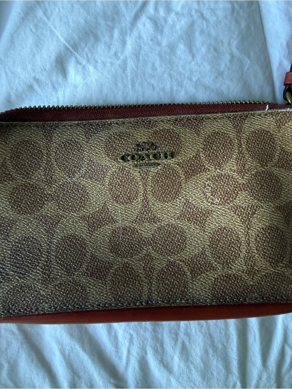 Coach Brown/Tan Signature Canvas crossbody